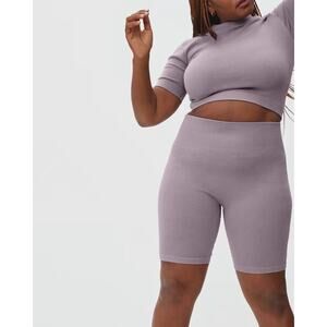 New Everlane Body Seamless Bike Shorts Light Purple XS/S